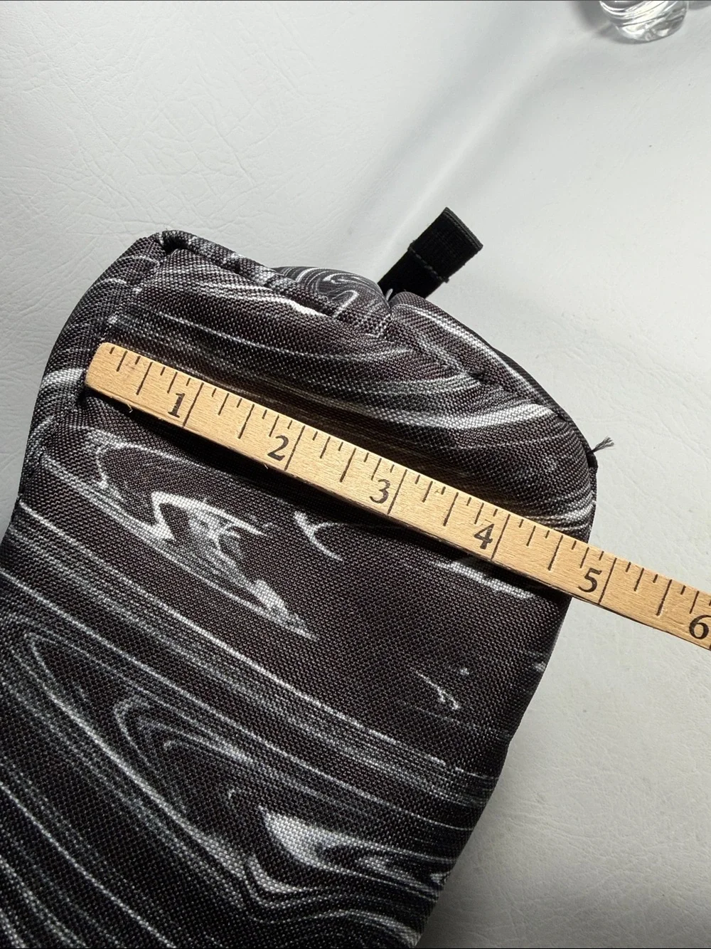 Herschel Supply Co. Black and White Marble Swirl Print Diaper Bag Double Handles